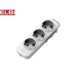 EL-BI,Myra,колодка 3гн с/з белая,527-010200-301