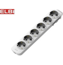 EL-BI,Myra,колодка 6гн с/з белая,527-010200-601