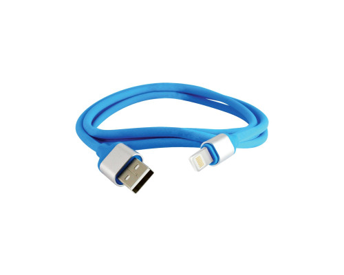 Дата-кабель, ДК 18, USB - Lightning, 1 м, силиконовая оплетка, голубой, TDM | арт.SQ1810-0318 Дата-кабель, ДК 18, USB - Lightning, 1 м, силиконовая оплетка, голубой, TDM | арт.SQ1810-0318