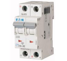 Авт. выключатель PL7-C16/2-DC, 2P, 16A, хар-ка C, 10kA, 250VAC/DC, 2M