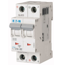 Авт. выключатель PL7-C16/2-DC, 2P, 16A, хар-ка C, 10kA, 250VAC/DC, 2M