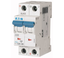 Авт. выключатель PL7-C20/2-DC, 2P, 20A, хар-ка C, 10kA, 250VAC/DC, 2M