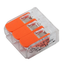 GTER4-03 Клемма универсальная монтажная 3-проводная, прозрачная компактная, 100/5000