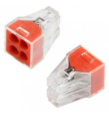 GTER6-04 клемма строительно-монтажная, СМК, 4-проводная, 0.75-2.5 мм2, (100шт)