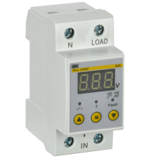 Реле напряжения РН-д однофазное 36мм 63А IEK | арт.IVR21-1-63