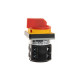 Переключатель BS 25 10 LK, аварийный, 3P, 25A, тип 0-1, 11kW(400VAC по АС-23), на дверь, красная блокируемая в 0 рукоятка, фронт IP40 | арт.EAC602824