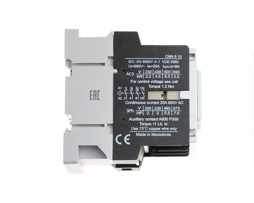 Переключатель BS 25 10 LK, аварийный, 3P, 25A, тип 0-1, 11kW(400VAC по АС-23), на дверь, красная блокируемая в 0 рукоятка, фронт IP40 | арт.EAC602824