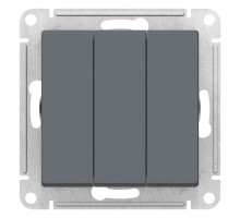 Выключатель 3-клавишный Schneider Electric AtlasDesign ATN000731 Грифель - ATN000731