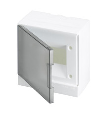 Щиток навесной ABB Basic E BEW402206, 6M, прозр. серая дверь, 63A, IP40, 190x180x102mm, PEN-шина