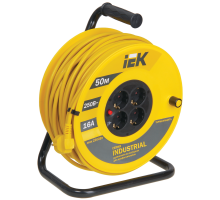 Катушка УК50 с т/з 4 места 2Р+PЕ/50м 3х1,5 мм2 "Industrial"