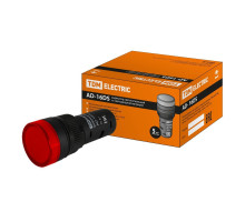 Лампа AD-16DS(LED)матрица d16мм красный 24В AC/DC TDM