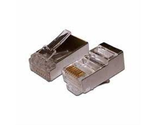 Разъем RJ-45 FTP для кабеля кат. 5Е, 8P8C (5 шт), TDM Разъем RJ-45 FTP для кабеля кат. 5Е, 8P8C (5 шт), TDM