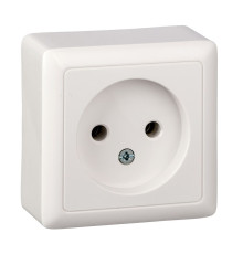 ХИТ О/У РОЗЕТКА без заземления без шторок 10А, 250В, БЕЛЫЙ. Россия | арт.RA10-131-B