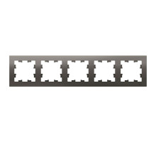 Рамка на 5 постов Schneider Electric AtlasDesign ATN000905 Сталь - ATN000905