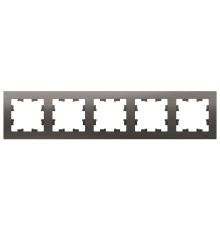 Рамка на 5 постов Schneider Electric AtlasDesign ATN000905 Сталь - ATN000905