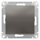 Выключатель 1-клавишный Schneider Electric AtlasDesign ATN000911 Сталь - ATN000911