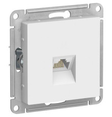 ATN000186 ATLASDESIGN РОЗЕТКА компьютерная RJ45, кат. 6A, механизм, БЕЛЫЙ