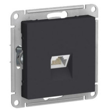 ATN001086 ATLASDESIGN РОЗЕТКА компьютерная RJ45, кат. 6A, механизм, КАРБОН