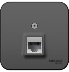 BLNIA045006 BLANCA О/У РОЗЕТКА компьютерная RJ45, кат.5E, ИЗОЛ.ПЛ.,АНТРАЦИТ