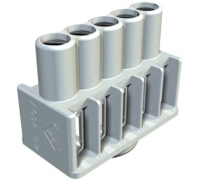 Клемная колодка KL-T 01-04 для коробок Т25, Т40, 5х1...4мм², 400V, серый, полиамид | арт.2016180