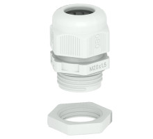 Ввод V-TEC VM25+LGR кабельный с контргайкой, М25х1.5, IP68, UV-resistant, для ввода кабеля Ø9-17мм, серый, полиамид | арт.2022768