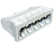 Клемма 61 525 LGR 5-контактная, до 2,5мм², 24A, 450V, серый, полиамид | арт.2054507