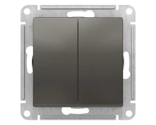 Переключатель 2-клавишный Schneider Electric AtlasDesign ATN000965 Сталь - ATN000965 Переключатель 2-клавишный Schneider Electric AtlasDesign ATN000965 Сталь - ATN000965
