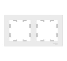 Рамка на 2 поста Schneider Electric AtlasDesign ATN000102 Белый - ATN000102