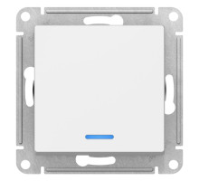 Выключатель 1-клавишный с подсветкой Schneider Electric AtlasDesign ATN000113 Белый - ATN000113