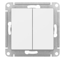 Выключатель 2-клавишный Schneider Electric AtlasDesign ATN000151 Белый - ATN000151