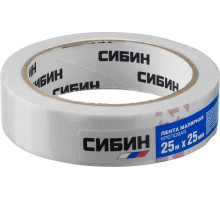 Малярный скотч, креповый, 25мм х 25м, CИБИН