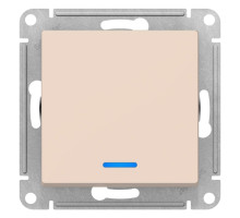 Выключатель 1-клавишный с подсветкой Schneider Electric AtlasDesign ATN000213 Бежевый - ATN000213