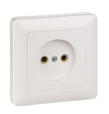 ХИТ С/У РОЗЕТКА без заземления без шторок 10А, 250В, БЕЛЫЙ. Россия | арт.RS10-132-B