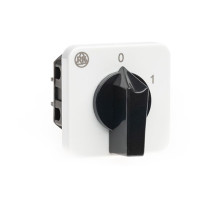 Переключатель BS 16 90 U, 1P, 20A, тип 0-1 (60°), 1NO на 1, 2.5kW(230VAC по АС-23), на дверь, фронт IP40 | арт.EAC602367R