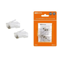 Разъем RJ-45 UTP для кабеля кат. 5Е, 8P8C в блистере (10шт) TDM