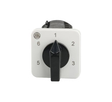 Переключатель BS 16 89 U, 2P, 20A, тип 1-2-3-4-5-6, 2NO на 1_6, на дверь, фронт IP40 | арт.EAC609591