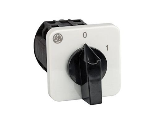 Переключатель BS 16 99 U, 5P, 20A, тип 0-1 (60°), 5NO на 1, 7.5kW(400VAC по АС-23), на дверь, фронт IP40 | арт.EAC610629