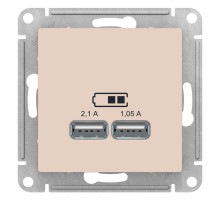 Розетка USB Schneider Electric AtlasDesign ATN000233 Бежевый - ATN000233