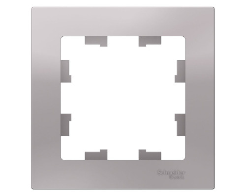 Рамка на 1 пост Schneider Electric AtlasDesign ATN000301 Алюминий - ATN000301