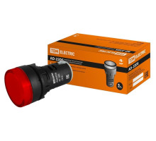 Лампа AD-22DS(LED)матрица d22мм красный 230В TDM