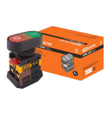 Кнопка APВВ-22N "I-O" d22мм неон/230В 1з+1р TDM