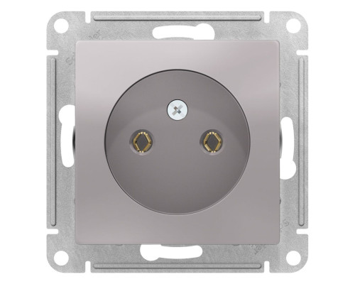 Розетка без заземления без шторок Schneider Electric AtlasDesign ATN000341 Алюминий - ATN000341 Розетка без заземления без шторок Schneider Electric AtlasDesign ATN000341 Алюминий - ATN000341