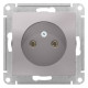 Розетка без заземления без шторок Schneider Electric AtlasDesign ATN000341 Алюминий - ATN000341