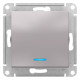 Переключатель 1-клавишный с подсветкой Schneider Electric AtlasDesign ATN000363 Алюминий - ATN000363