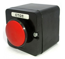Пост кнопочный ПКЕ 222-1 красный гриб IP54 TDM