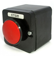 Пост кнопочный ПКЕ 222-1 красный гриб IP54 TDM