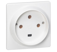Розетка силовая 32A, 3P+E, 100х100мм, защ. шторки, сл. кость | арт.055815