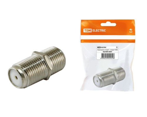 Переходник гнездо F - гнездо F, инд. упаковка TDM | арт.SQ1809-0007