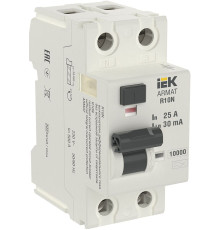 ARMAT Выключатель дифференциального тока R10N 2P 25А 30мА тип A IEK - AR-R10N-2-025A030