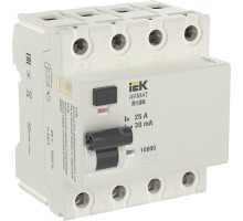 ARMAT Выключатель дифференциального тока R10N 4P 25А 30мА тип AC IEK - AR-R10N-4-025C030